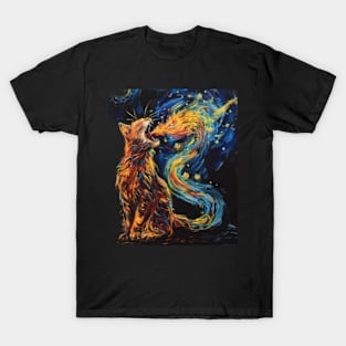 Catzilla Cat Destructive Furball On Loose T-Shirt